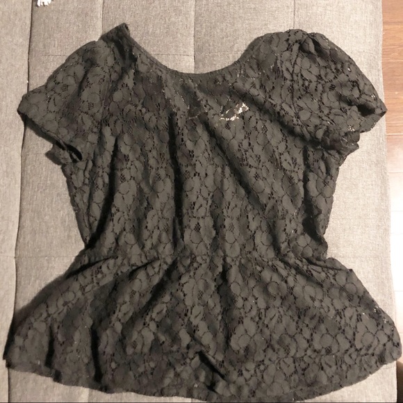 3/$25 Black lace top from YA Los Angeles - Picture 6 of 9